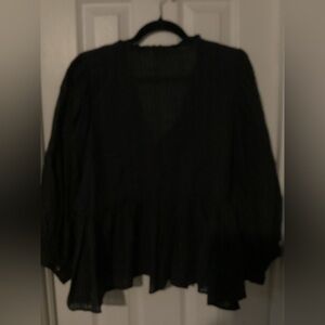 American Eagle Outfitters Black Blouse